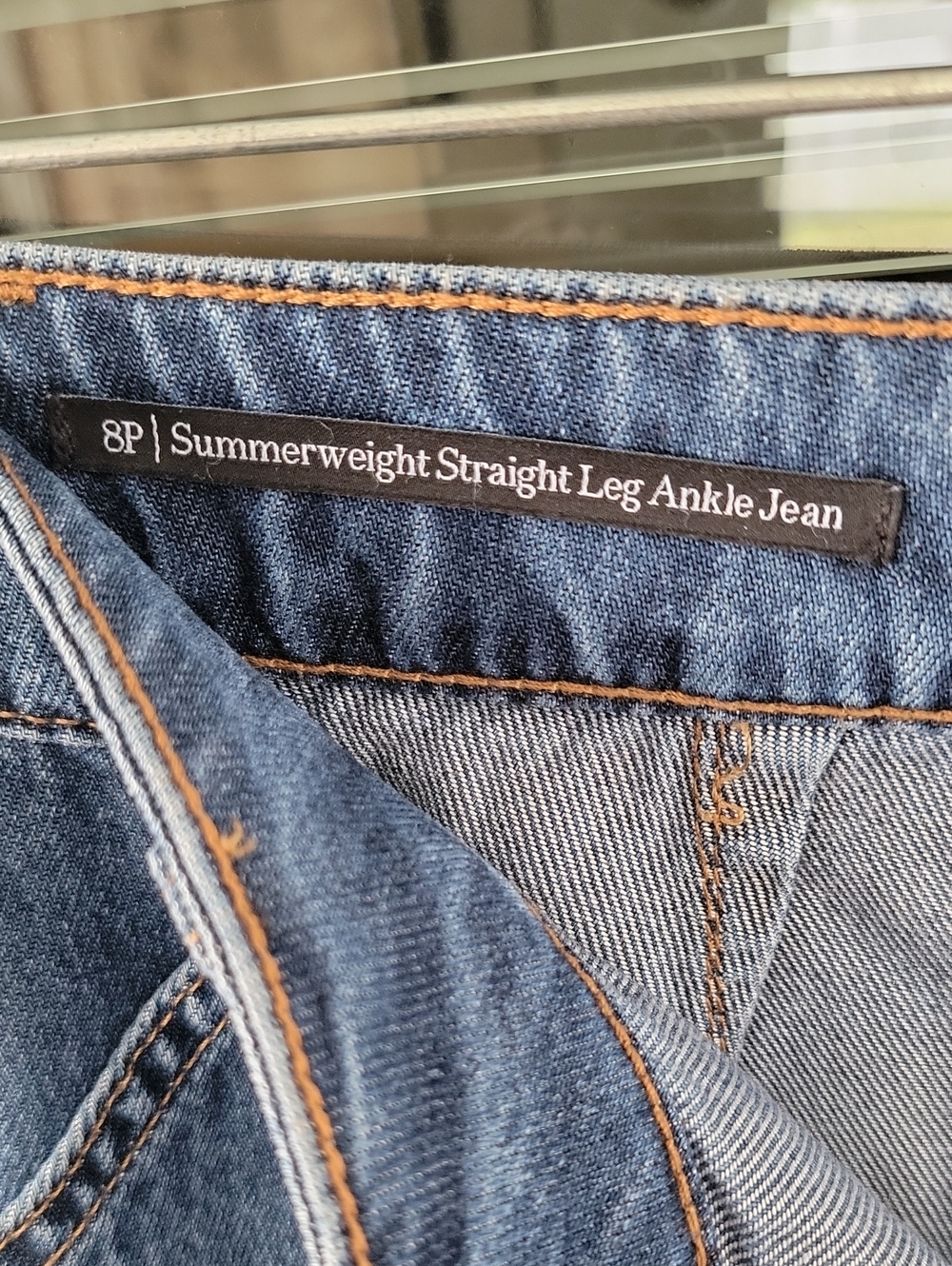 Talbots Summerweight Straight Leg Ankle Jean Sz 8P - Picture 5 of 12